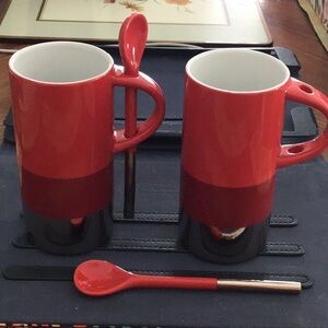Starbucks Red and Silver Coffee & Tea Accessory Set